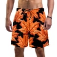 thumbnail image 1 of luoweisi Men's Beach Shorts Quick Dry Swim Trunks with Mesh Lining Maple Leaf L, 1 of 5