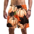 thumbnail image 1 of luoweisi Men's Beach Shorts Quick Dry Swim Trunks with Mesh Lining Maple Leaf Pumpkin XL, 1 of 5
