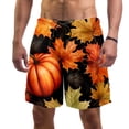 thumbnail image 1 of luoweisi Men's Beach Shorts Quick Dry Swim Trunks with Mesh Lining Maple Leaf XL, 1 of 5
