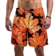 thumbnail image 1 of luoweisi Men's Beach Shorts Quick Dry Swim Trunks with Mesh Lining Maple Leaf XL, 1 of 5