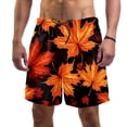 thumbnail image 1 of luoweisi Men's Beach Shorts Quick Dry Swim Trunks with Mesh Lining Maple Leaf XL, 1 of 5