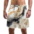 thumbnail image 1 of luoweisi Men's Beach Shorts Quick Dry Swim Trunks with Mesh Lining Marble Texture L, 1 of 5