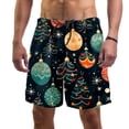 thumbnail image 1 of luoweisi Men's Beach Shorts Quick Dry Swim Trunks with Mesh Lining Merry Chrismas L, 1 of 5