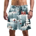 thumbnail image 1 of luoweisi Men's Beach Shorts Quick Dry Swim Trunks with Mesh Lining Merry Chrismas L, 1 of 5