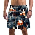 thumbnail image 1 of luoweisi Men's Beach Shorts Quick Dry Swim Trunks with Mesh Lining Merry Chrismas L, 1 of 5