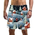 thumbnail image 1 of luoweisi Men's Beach Shorts Quick Dry Swim Trunks with Mesh Lining Merry Chrismas M, 1 of 5