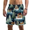 thumbnail image 1 of luoweisi Men's Beach Shorts Quick Dry Swim Trunks with Mesh Lining Merry Chrismas S, 1 of 5