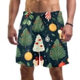 thumbnail image 1 of luoweisi Men's Beach Shorts Quick Dry Swim Trunks with Mesh Lining Merry Chrismas S, 1 of 5