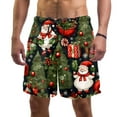 thumbnail image 1 of luoweisi Men's Beach Shorts Quick Dry Swim Trunks with Mesh Lining Merry Chrismas S, 1 of 5