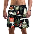 thumbnail image 1 of luoweisi Men's Beach Shorts Quick Dry Swim Trunks with Mesh Lining Merry Chrismas XL, 1 of 5