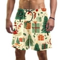 thumbnail image 1 of luoweisi Men's Beach Shorts Quick Dry Swim Trunks with Mesh Lining Merry Chrismas XL, 1 of 5