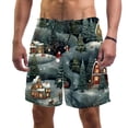 thumbnail image 1 of luoweisi Men's Beach Shorts Quick Dry Swim Trunks with Mesh Lining Merry Chrismas XL, 1 of 5