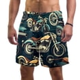thumbnail image 1 of luoweisi Men's Beach Shorts Quick Dry Swim Trunks with Mesh Lining Motorcycle 2XL, 1 of 5