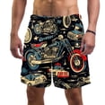 thumbnail image 1 of luoweisi Men's Beach Shorts Quick Dry Swim Trunks with Mesh Lining Motorcycle L, 1 of 5