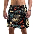 thumbnail image 1 of luoweisi Men's Beach Shorts Quick Dry Swim Trunks with Mesh Lining Motorcycle L, 1 of 5
