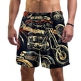 thumbnail image 1 of luoweisi Men's Beach Shorts Quick Dry Swim Trunks with Mesh Lining Motorcycle S, 1 of 5