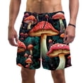 thumbnail image 1 of luoweisi Men's Beach Shorts Quick Dry Swim Trunks with Mesh Lining Mushroom 2XL, 1 of 5