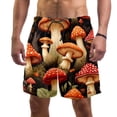 thumbnail image 1 of luoweisi Men's Beach Shorts Quick Dry Swim Trunks with Mesh Lining Mushroom L, 1 of 5