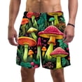 thumbnail image 1 of luoweisi Men's Beach Shorts Quick Dry Swim Trunks with Mesh Lining Mushroom L, 1 of 5