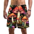 thumbnail image 1 of luoweisi Men's Beach Shorts Quick Dry Swim Trunks with Mesh Lining Mushroom L, 1 of 5