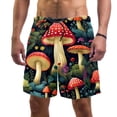 thumbnail image 1 of luoweisi Men's Beach Shorts Quick Dry Swim Trunks with Mesh Lining Mushroom L, 1 of 5