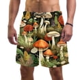 thumbnail image 1 of luoweisi Men's Beach Shorts Quick Dry Swim Trunks with Mesh Lining Mushroom L, 1 of 5