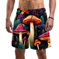 thumbnail image 1 of luoweisi Men's Beach Shorts Quick Dry Swim Trunks with Mesh Lining Mushroom S, 1 of 5