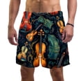 thumbnail image 1 of luoweisi Men's Beach Shorts Quick Dry Swim Trunks with Mesh Lining Musical Instrument XL, 1 of 5