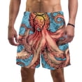 thumbnail image 1 of luoweisi Men's Beach Shorts Quick Dry Swim Trunks with Mesh Lining Octopus XL, 1 of 5