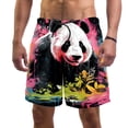 thumbnail image 1 of luoweisi Men's Beach Shorts Quick Dry Swim Trunks with Mesh Lining Panda L, 1 of 5