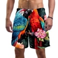 thumbnail image 1 of luoweisi Men's Beach Shorts Quick Dry Swim Trunks with Mesh Lining Parrot XL, 1 of 5