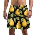 thumbnail image 1 of luoweisi Men's Beach Shorts Quick Dry Swim Trunks with Mesh Lining Pear L, 1 of 5