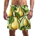 thumbnail image 1 of luoweisi Men's Beach Shorts Quick Dry Swim Trunks with Mesh Lining Pear M, 1 of 5