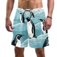 thumbnail image 1 of luoweisi Men's Beach Shorts Quick Dry Swim Trunks with Mesh Lining Penguin XL, 1 of 5