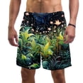 thumbnail image 1 of luoweisi Men's Beach Shorts Quick Dry Swim Trunks with Mesh Lining Plants under the Stars XL, 1 of 5
