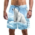 thumbnail image 1 of luoweisi Men's Beach Shorts Quick Dry Swim Trunks with Mesh Lining Polar Bear L, 1 of 5