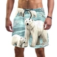 thumbnail image 1 of luoweisi Men's Beach Shorts Quick Dry Swim Trunks with Mesh Lining Polar Bear M, 1 of 5