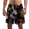 thumbnail image 1 of luoweisi Men's Beach Shorts Quick Dry Swim Trunks with Mesh Lining Rabbit 2XL, 1 of 5