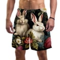 thumbnail image 1 of luoweisi Men's Beach Shorts Quick Dry Swim Trunks with Mesh Lining Rabbit S, 1 of 5