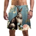 thumbnail image 1 of luoweisi Men's Beach Shorts Quick Dry Swim Trunks with Mesh Lining Rabbit XL, 1 of 5