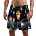 thumbnail image 1 of luoweisi Men's Beach Shorts Quick Dry Swim Trunks with Mesh Lining Retro Lantern L, 1 of 5