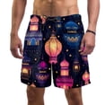 thumbnail image 1 of luoweisi Men's Beach Shorts Quick Dry Swim Trunks with Mesh Lining Retro Lantern L, 1 of 5