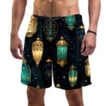 thumbnail image 1 of luoweisi Men's Beach Shorts Quick Dry Swim Trunks with Mesh Lining Retro Lantern L, 1 of 5