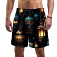 thumbnail image 1 of luoweisi Men's Beach Shorts Quick Dry Swim Trunks with Mesh Lining Retro Lantern M, 1 of 5