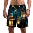 thumbnail image 1 of luoweisi Men's Beach Shorts Quick Dry Swim Trunks with Mesh Lining Retro Lantern M, 1 of 1