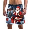 thumbnail image 1 of luoweisi Men's Beach Shorts Quick Dry Swim Trunks with Mesh Lining Santa Claus M, 1 of 5