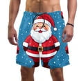 thumbnail image 1 of luoweisi Men's Beach Shorts Quick Dry Swim Trunks with Mesh Lining Santa Claus XL, 1 of 5