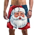 thumbnail image 1 of luoweisi Men's Beach Shorts Quick Dry Swim Trunks with Mesh Lining Santa Claus XL, 1 of 1
