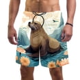 thumbnail image 1 of luoweisi Men's Beach Shorts Quick Dry Swim Trunks with Mesh Lining Sea Lion M, 1 of 5