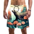 thumbnail image 1 of luoweisi Men's Beach Shorts Quick Dry Swim Trunks with Mesh Lining Sea Lion M, 1 of 5